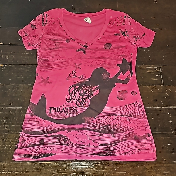 Tops - Pirates Voyage - Mermaid with Shells sz S NEW